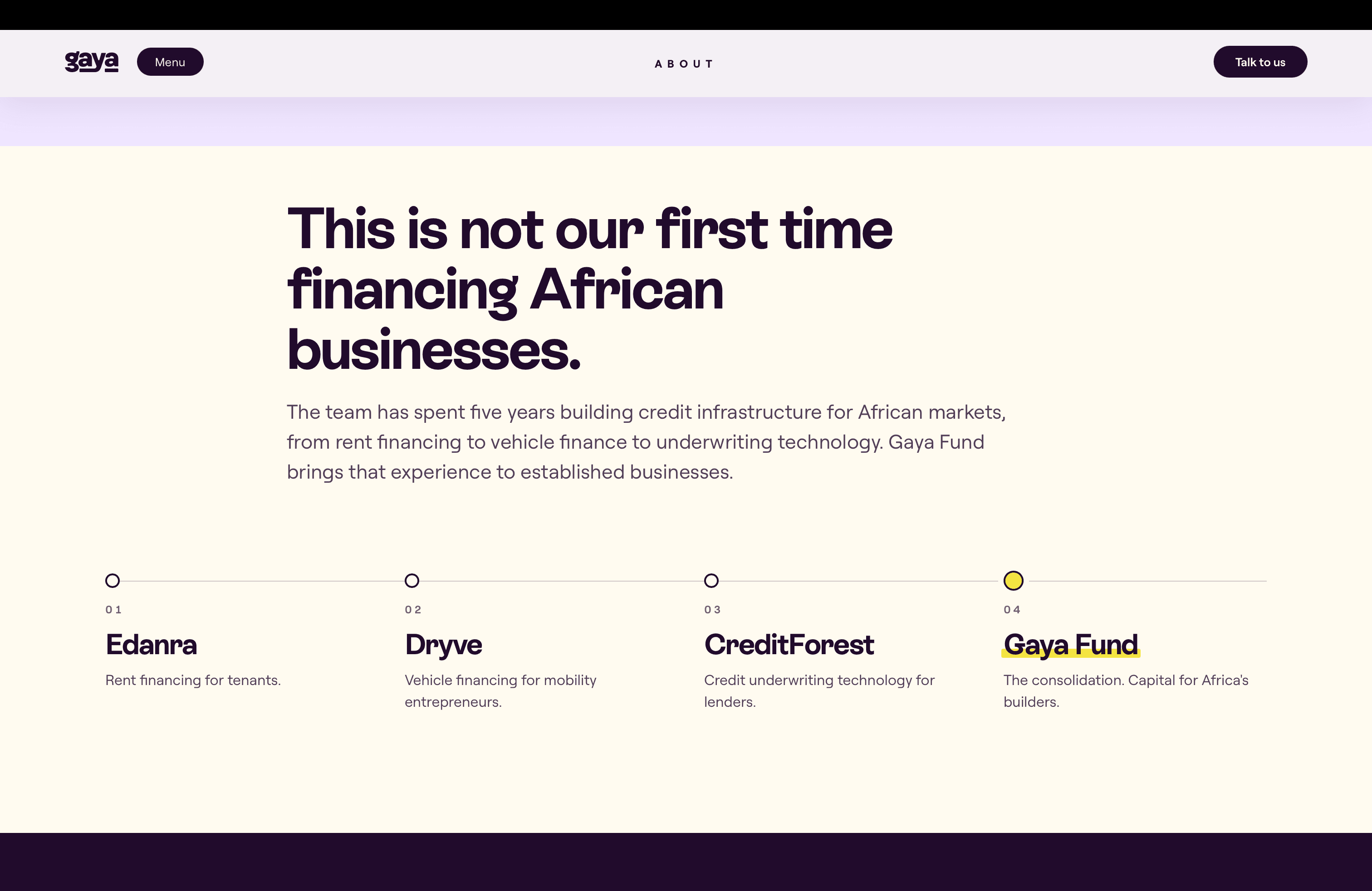 About · Not our first time